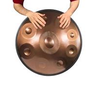 Handpan Drum - Tambor De Mano - Steel Hand Drums, Instrumento De Percusión De Tambor Handpan De 22 Pulgadas Tambor De Mano De Acero - Tambor De Mano En Re Menor Kurdo, Tambores Handpan 440 Hz(432Hz,9N