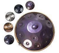 Handpan Drums de 432Hz/440Hz, 12 Notas Percusión de Tambor Handpan para Sanación con Sonido, Yoga, Steel Tongue Drum Con Trípode, Handpan De Acero(Purple,432Hz)
