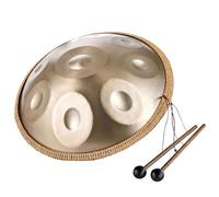 Handpan Drums Sets - 9/10/12 Notas En Re Menor Kurd Instrumentos De Percusión De Mano De Acero, Percusión Handpan Drum Instrumento De 432 Hz Para Niños Y Adultos(B,10 notes)