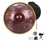 Handpan Drums Sets, Handpan Drum Para Adultos, 10/09/12 Notas 432 Hz / 440 Hz En Re Menor Harmonic Hand Pan Drum De Instrumento De Percusión, Para Sanación Con Sonido(D,440HZ/12Note)
