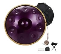 Handpan Drums Sets, Handpan Drum Para Adultos, 10/09/12 Notas 432 Hz / 440 Hz En Re Menor Harmonic Hand Pan Drum De Instrumento De Percusión, Para Sanación Con Sonido(F,440HZ/10Note)