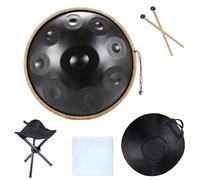 Handpan Handpan 432HZ 12 notas D menor 22 pulgadas 10 9 Pantam Steel Hand Pan Drum Yoga Meditación Instrumentos musicales(10 notes 440HZ)