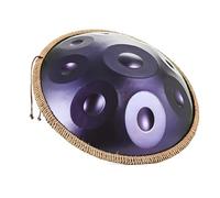 Handpan Instrumento 440Hz 9/10/12 Note D Menor Handpan Music Percusión para Principiantes en Sanación con Sonido, Meditación(Morado oscuro,12 notas)