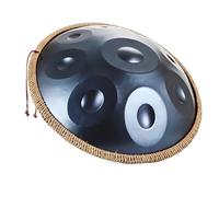 Handpan Instrumento 440Hz 9/10/12 Note D Menor Handpan Music Percusión para Principiantes en Sanación con Sonido, Meditación(Azul,10 notas)