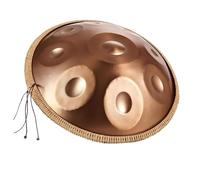 Handpan Instrumento 440Hz 9/10/12 Note D Menor Handpan Music Percusión para Principiantes en Sanación con Sonido, Meditación(Oro,9 notas)