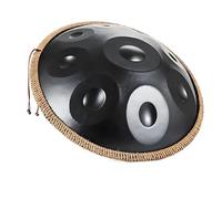 Handpan Instrumento 440Hz 9/10/12 Note D Menor Handpan Music Percusión para Principiantes en Sanación con Sonido, Meditación(Negro,10 notas)