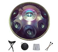 Handpan portátil Hand Pan Steel Tongue Drum 9 10 12 14 Notas Instrumento de percusión con Bolsa de Transporte para Principiantes Curación de Sonido, meditación Personal