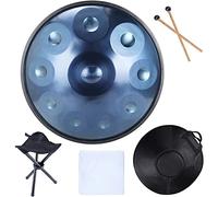 Handpan portátil Hand Pan Steel Tongue Drum 9 10 12 14 Notas Instrumento de percusión con Bolsa de Transporte para Principiantes Curación de Sonido, meditación Personal