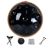 Handpan portátil Hand Pan Steel Tongue Drum 9 10 12 14 Notas Instrumento de percusión con Bolsa de Transporte para Principiantes Curación de Sonido, meditación Personal