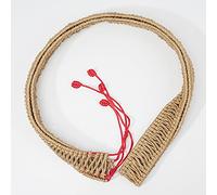 Handpan Rope Braid Rattan Rope Surround Decoración, se aplica a tambor de acero Handpan de 21 pulgadas a 25 pulgadas, hecho a mano puro, amortiguador de protección, elimina el ruido (Color : Red)