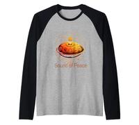 Handpan Sound of Peace Esoterismo Sonido Esotérico Yoga Meditación Camiseta Manga Raglan