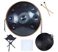 Handpan Tambor De Acero De 9/10/12 Notas En D Minor 432 Hz / 440 Hz Handpan Drum Para Curación De Sonido, Meditación Personal, Yoga, Instrumento De Percusión(Color:Blue,Size:10 Notes(440HZ))