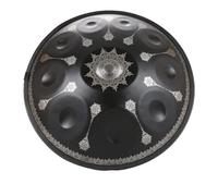 Handpan Tambor Handpan de 432hz, 10 notas, 22 pulgadas D, pandereta menor, instrumento meditación for Yoga, tambor lengua acero for principiantes, musical