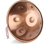 Handpan Trum In D Minor, Handpan Gold Harmonious 9 tonos, 22 Inch Handpan With Bag, Percussion For Sound Healing, Personal Meditation, Yoga