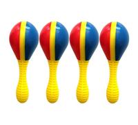 Handpercussion Shakers, Kids Music Rattles Set, 4 Piece 5 Inch Rhythm Instruments, Colorful Shaker Toys for Classroom Music Activities Stage Performance Rhythm Games Boys Girls, Fun Learning Play