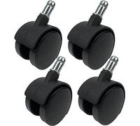 HanDpi Ruedas giratorias S,S para Muebles, Rueda de Repuesto de Nailon de 50 mm, Rueda giratoria para Silla de Oficina, vástago roscado M11 x 21 mm, para Silla de Oficina, Silla giratoria.