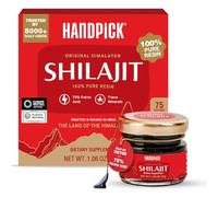 HANDPICK 400 mg de resina de eshilajita del Himalaya | 75% de ácido fúlvico, más de 85 oligoelementos |