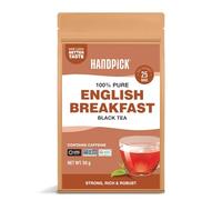 HANDPICK Té Negro Earl Grey en Bolsitas - 25 bolsitas redondas y ecológicas, Earl Grey puro con extractos de bergamota 100% puros, aroma cítrico, sin transgénicos, sellado al vacío para mayor frescura