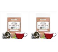 HANDPICK, Té Negro English Breakfast (Té Negro Bolsitas, 25 Unidades) Sin OMG | Té Negro Fuerte, Robusto, Alto en Cafeína | Bolsitas de Té Eco-Friendly, Preparar Caliente, Frío o Kombucha