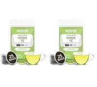 HANDPICK, Té Verde Bolsitas - 25 Unidades, Hojas de Té Verde 100% Puro Procedente del Himalaya, India, Bolsitas de Té Verde Eco-Friendly, Preparar Caliente o Frío (Paquete de 2)