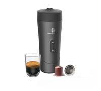 Handpresso Auto | cafetera a batería - USB/C | cafetera de viaje premium para coche, furgoneta y uso outdoor | funciona con cápsulas espresso compatibles y recargables | prepara Espresso y Lungo