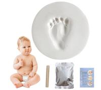 Handprint Footprint Keepsake Kit - 200g Food Grade Clay Handprint Footprint Dog Paw Print Kit | Soft Air Dry Impression Material Safe Fun Memory Craft for Nursery Decor