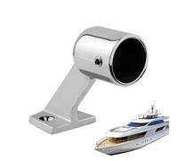 Handrail Bracket - 6.6x3x3.6cm Stainless Steel | Yacht Railing Support | Round Tube Base Marine Hardware, Boat Supplies For Deck Stair Grab Rail Mount