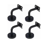 Handrail Brackets, 4 pcs Stainless Steel Handrail Bracket for Loft Interior Wall Handrail Hall Bracket Stair Railing (60mm x 60mm)