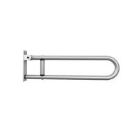 Handrail for Toilet Anti-Fall/Anti-Slip Bathroom Handrail Flip-Up Safety Handrail Screw-In Safety Grab Bar Handle(Silver)