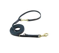 Hands Free Adjustable Service Dog Leash Strong Multi Function Cross Body, Compatible For Dogs 7 Uses In One Pet Lead(Black)