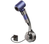 Hands Free Hair Dryer Holder - Wall Mount Suction Stand, Blow Dryer Organizer with Strong Vacuum Cup, Bathroom Storage Rack for Saving Countertop Organization, Home Apartment Hotel, for College Dorm