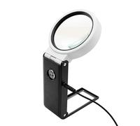 Hands Free Stand, Led Magnifier Lamp, USB Light Viewer, 25x High Zoom, Fingernail Art Jewelry Crafting Precision Inspection Electronics Repair Hobbies Office Tasks Close Detail Work Tool Kit 8cm
