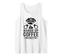 Hands Up Coffee Primer oficial de policía Departamento de policía Camiseta sin Mangas