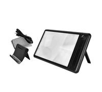 HandsFree Magnifier With 43 LED Light And Stand 4times Zooming For Elderly Reading And Crafting Projects Model Making Magnifying Glass With Light