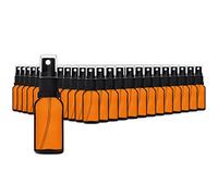 HandsUnity 20ml-156 piezas Botella de Vidrio Pulverizador - Farmacia Ámbar Botella de Vidrio Conjunto con Atomizador Negro Botella de Vidrio Pulverizador de Vidrio Marrón incluyendo 5 Accesorios