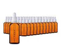 HandsUnity 50ml-88 piezas Frasco de Vidrio Para Pipetas - Juego de Frascos de Farmacia de Vidrio Ámbar con Tapa de Pipeta Blanca incluye 5 piezas de Accesorios - Botellas Vidrio Marrón