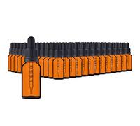 HandsUnity Juego de 156 botellas de cristal con pipeta negra, 20 ml