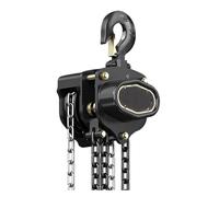 Handtelfer industrial 1T/2T, 3M/6M/9M Altura de elevación, con cadena galvanizada mejorada, para maquinaria de vehículos almacenados, cadena manual para elevación de mercancías (1T/19 pies)