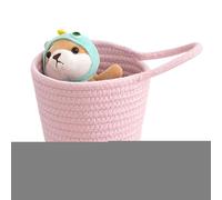 Handvävd förvaringskorg, bomullsrepskorg för organisering | Handvävd Organizer Container | Handvävda kökskorgar för att hålla små föremål, nycklar, plånbok, solglasögon