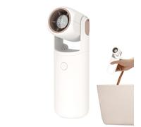 Handventilator 12,5 x 4,75 x 3,6 cm, faltbar, über USB wiederaufladbar, tra