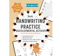 HANDWRITING PRACTICE &DEVELOPMENTAL ACTIVISTS: Handwriting Practice Matching Activities Develop fine motor skills and word recognition through coloring For Ages 3-8