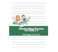 Handwriting Practice for Kids Ages 3-5: Early Writing Workbook with Dotted Midline Paper to Learn Letters, Shapes, Words & Pencil Control