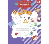 Handwriting practice for kids and kindergarten workbook Line tracing: Learning to trace children's activity book (Learning to read & write children's ... skills and pencil control for early learner)
