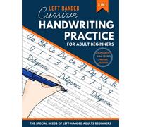 Handwriting Practice for Left Handed: Learn To Write In Cursive Workbook Trace Letters Number Bible Words and Quotes Improve Motor Control For Adults Beginners