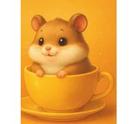 Handwriting Practice - Hamster in a Cup: A charming handwriting companion designed to motivate young learners and support neat, confident writing.