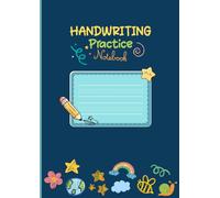 Handwriting Practice Notebook for Kids: 4-Line Writing Exercise Book with Dotted Guide Lines for Primary School, 100 Pages, A4