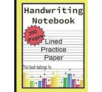 Handwriting Practice Notepad: Lined Paper for Kids