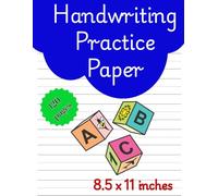 Handwriting Practice Paper for Kids: 120 Blank pages of Kindergarten Writing Paper with Dotted Lines