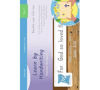 Handwriting Practice Workbook - Bible Verses - John 3: 16 - NIV - Print, Level 1: Learn by Handwriting . Adults and Children - Companion Size - BVJP1LES1