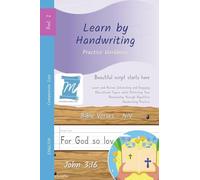 Handwriting Practice Workbook - Bible Verses - John 3: 16 - NIV - Print, Level 2: Learn by Handwriting . Adults and Children - Companion Size - BVJP2LES